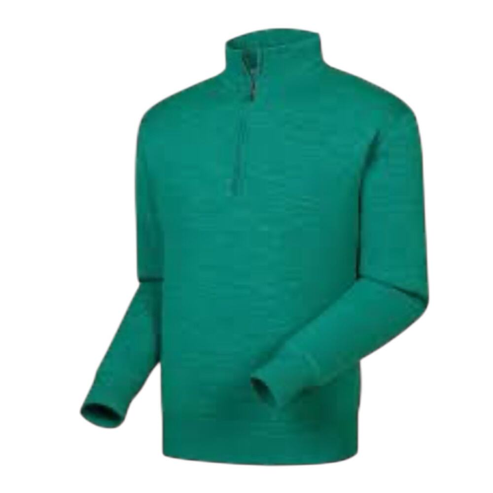 FootJoy Men’s Half 1/2 Zip Wool Pullover Performance Golf Sweater Green Size M